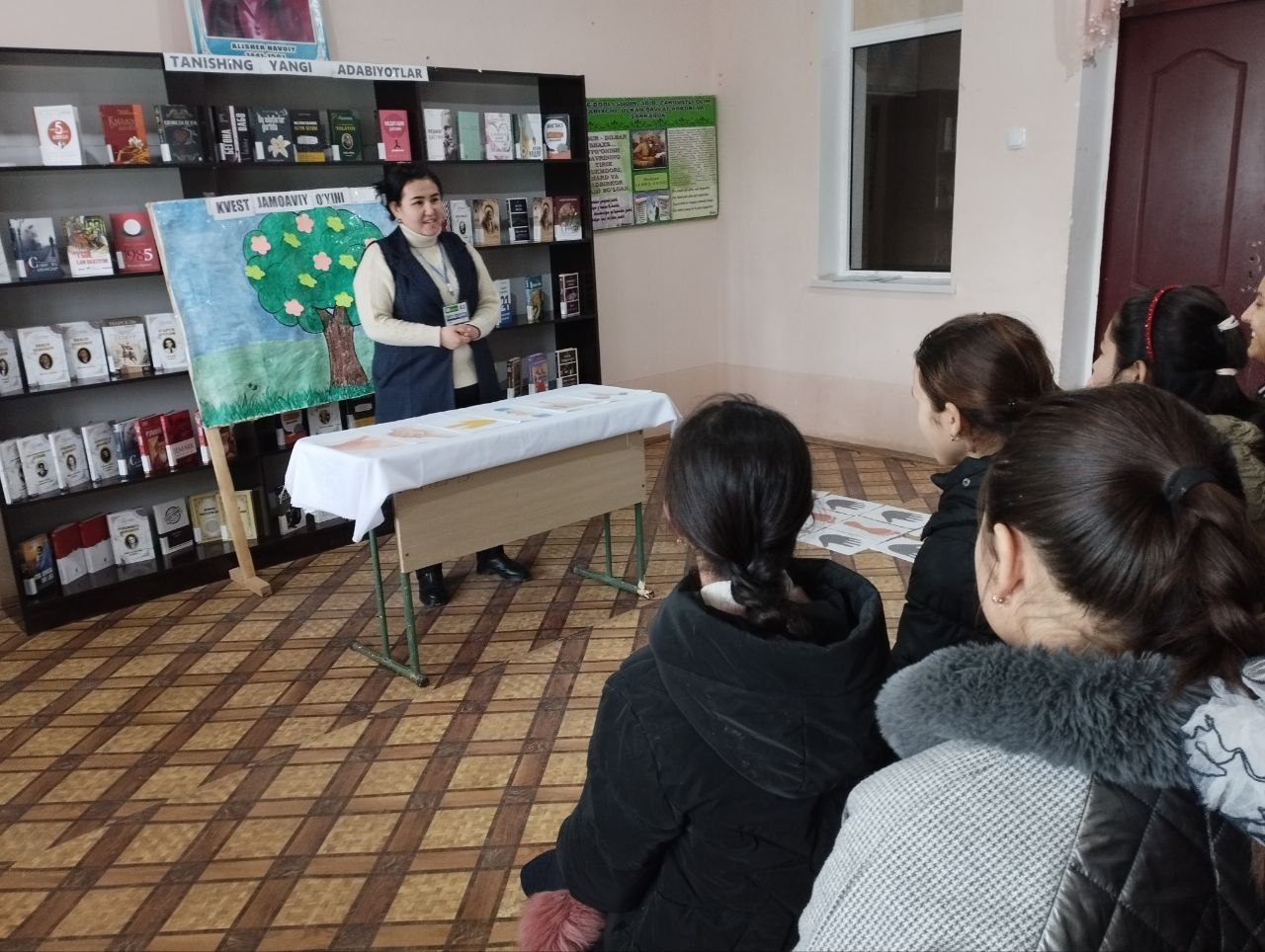 Kitobxonlar klubi a'zolari ishtirokida "Kvest jamoaviy o‘yini" tashkil qilindi.